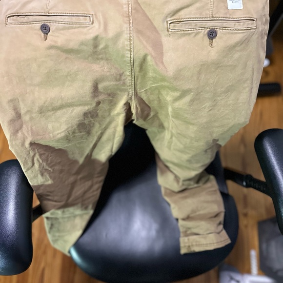 Brown American Eagle Flex Khaki Pants - Picture 2 of 4